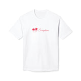 Seraphina Script T-Shirt — Inspirational Quote Tee with Red Dragon Logo