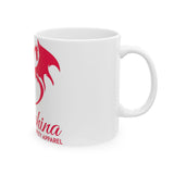 Seraphina Safety Apparel Ceramic Mug — Dragon Logo Coffee Cup (11oz & 15oz)