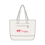 Zippered Canvas Tote — Personalized Seraphina Dragon Logo Beach & Market Bag