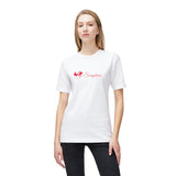 Seraphina Script T-Shirt — Inspirational Quote Tee with Red Dragon Logo