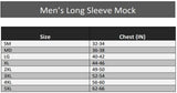 Size Chart for men's long sleeve flame-resistant shirt