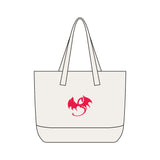 Zippered Canvas Tote — Personalized Seraphina Dragon Logo Beach & Market Bag