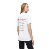 Seraphina Script T-Shirt — Inspirational Quote Tee with Red Dragon Logo